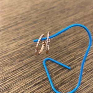 Diamond Huggie Earrings